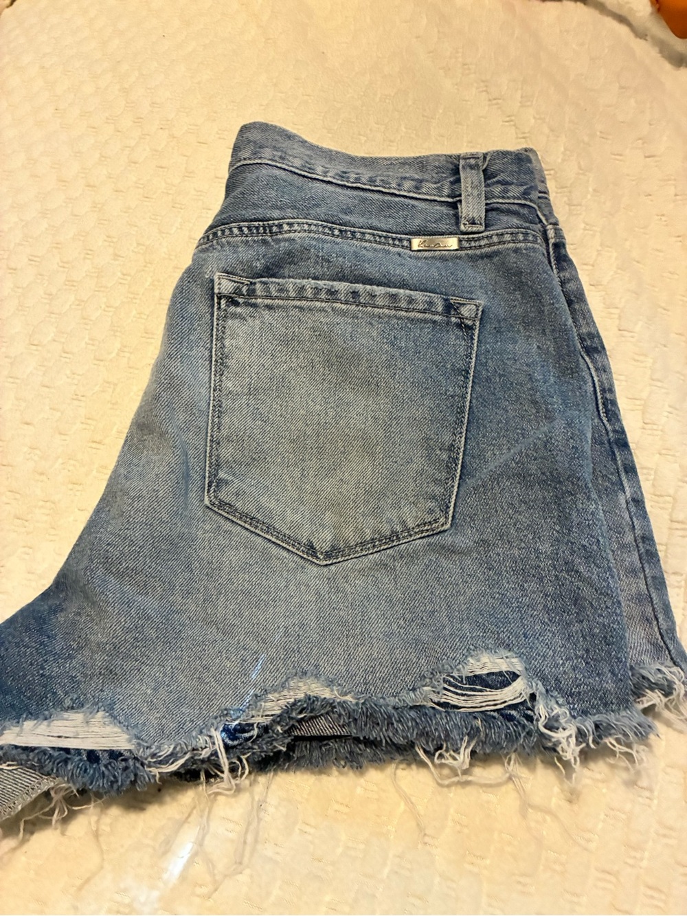 Women’s  Blue Distressed Denim Shorts
